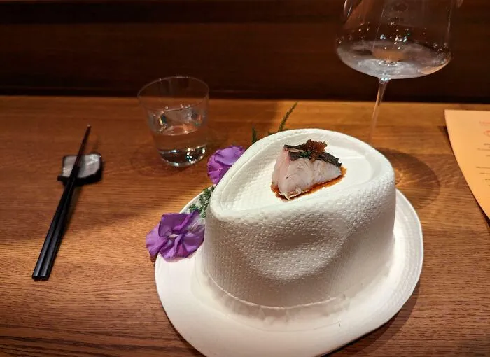 Sushi On A Ceramic Hat