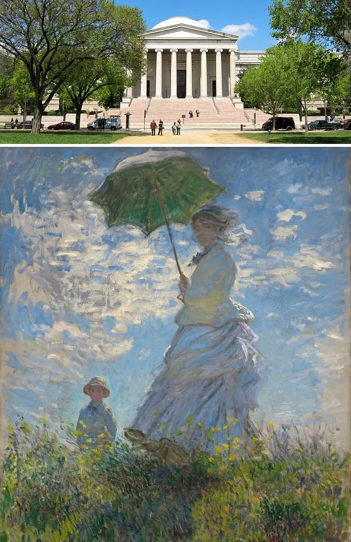 "Woman With A Parasol - Madame Monet And Her Son" By Claude Monet, Located At The National Gallery Of Art, Washington, D.C, USA