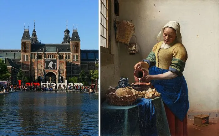 "The Milkmaid (The Kitchen Maid)" By Johannes Vermeer, Located At The Rijksmuseum, Amsterdam, Netherlands