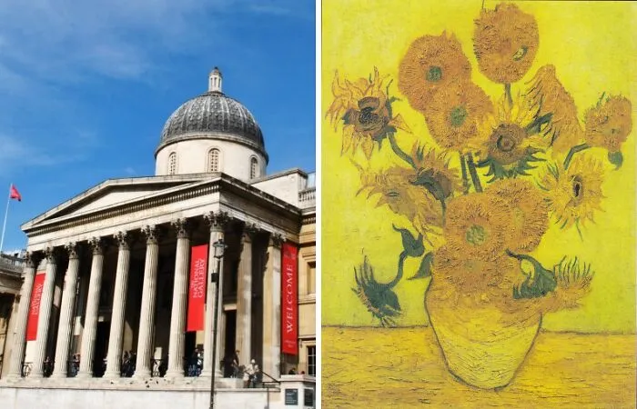 "Still Life: Vase With Fourteen Sunflowers" By Vincent Van Gogh, Located At The National Gallery, London, United Kingdom