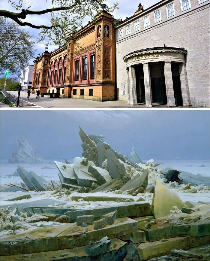 "The Polar Sea (The Sea Of Ice)" By Caspar David Friedrich, Hamburger Kunsthalle, Hamburg, Germany
