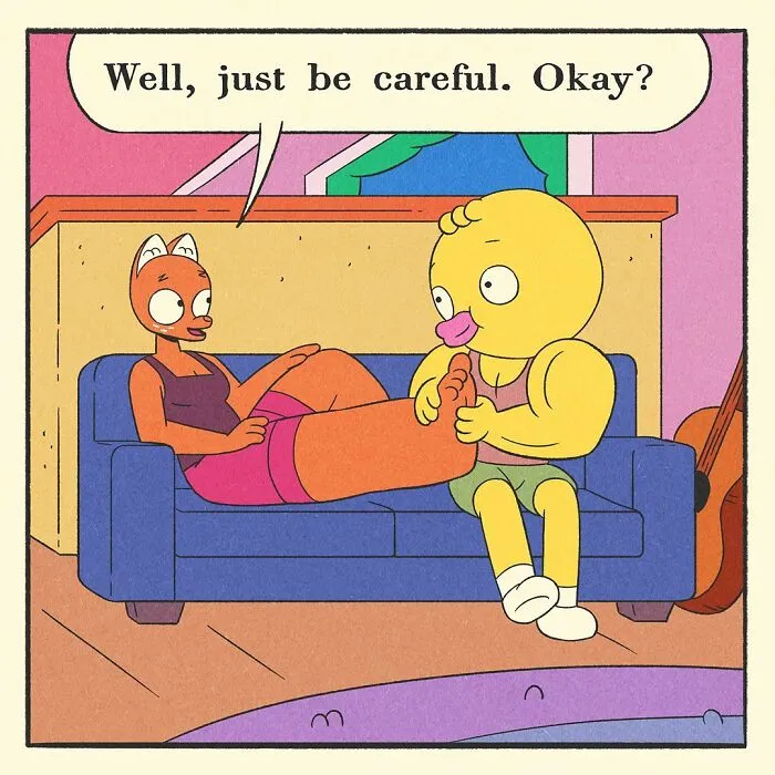 Artist Created Cartoon About A Buff Duck With Big Dreams And Even Bigger Muscles