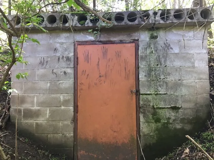 Found A Creepy Door In The Woods While Looking For Morels