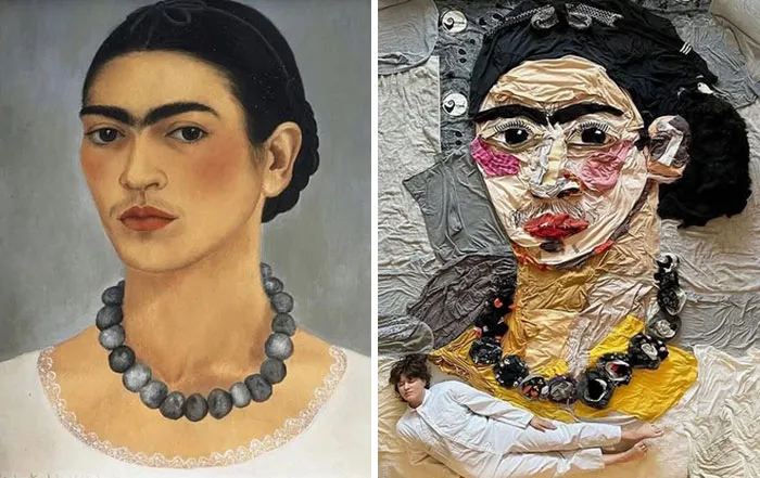 "Self-Portrait With Necklace" By Frida Kahlo, 1933