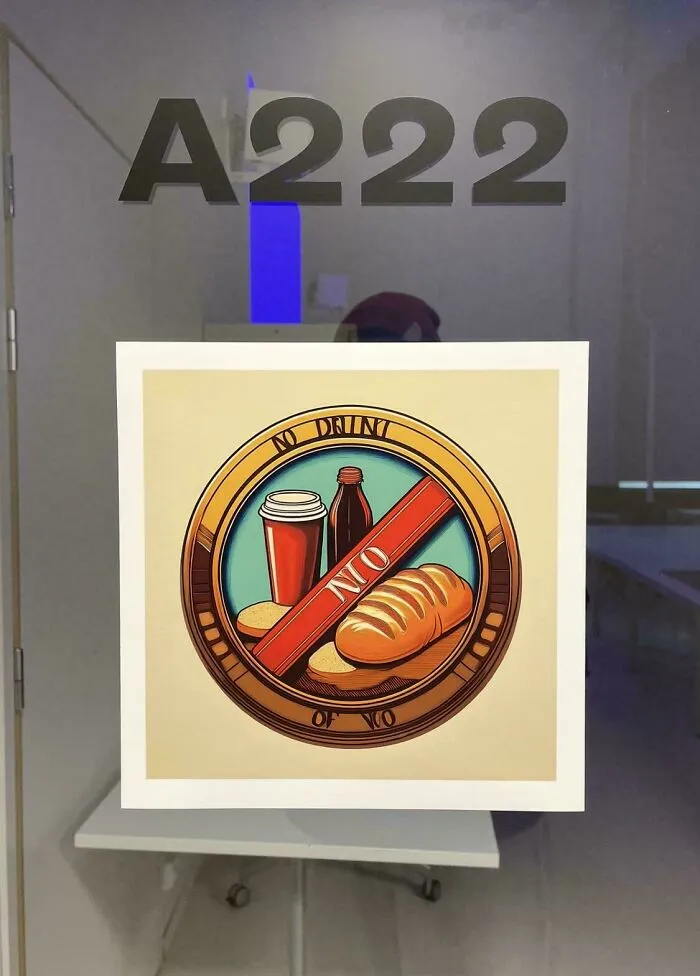 This AI Sign Taped To The Door In Our Art School