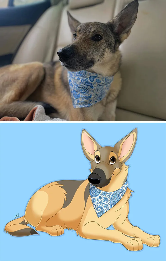 22 Pet Portraits That Got Reanimated To Look Like They Belong In Disney, By This Artist (New Pics)