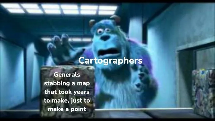 Cartographers Do Not Like Military Leaders
