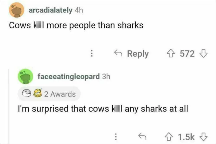 Cows Don’t K**l Sharks