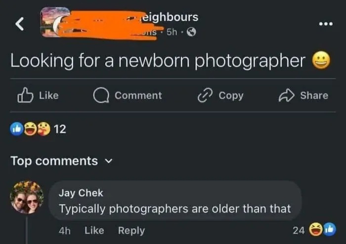 Bit Weird To Be Asking For Such A Young Photographer