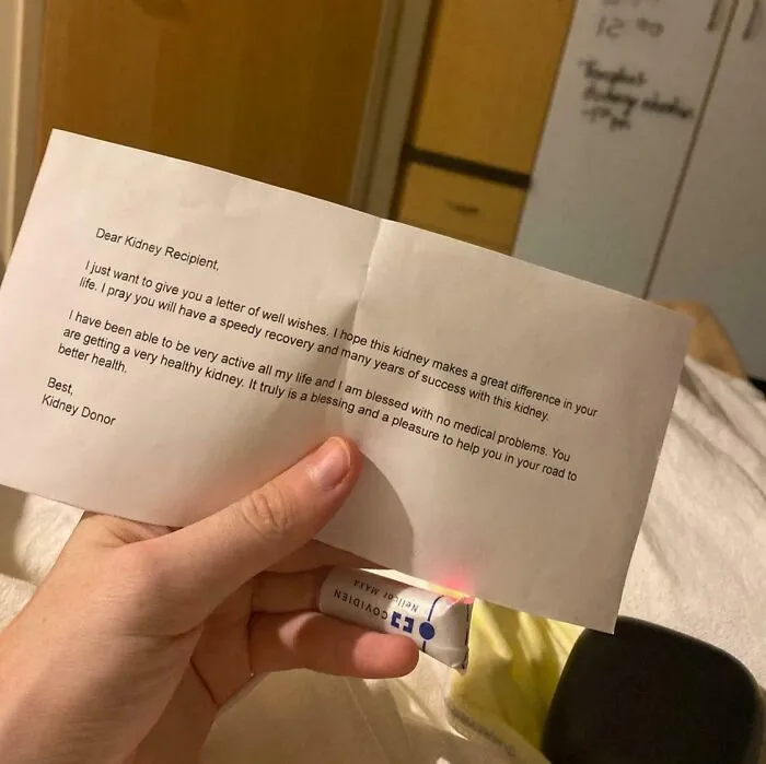 A Letter From My Anonymous Kidney Donor