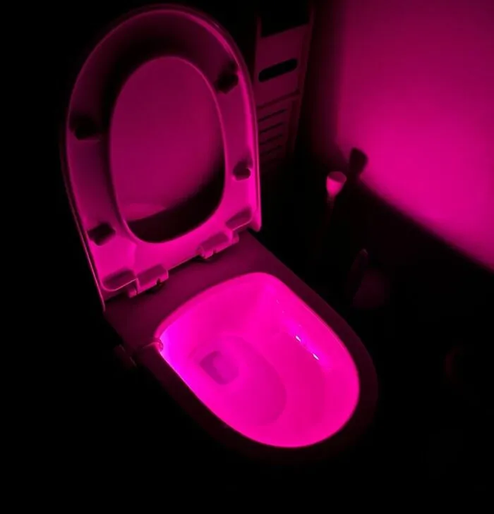 Your Shins Which Are Bruised From Navigating The Bathroom In The Dark Can Now Rest Easy Thanks To A <a Style="Display:inline;" Href="Https://Www.amazon.com/Chunace-Toilet-Night-Light-Activated/Dp/B07l2y62g2?ie=utf8&linkcode=ll1&tag=bptoucan-20&linkid=799ffdbedf7afab80ae55ff37c756115&language=en_us&ref_=as_li_ss_tl" Target="_blank"> <span Style="Font: Inherit; Color: #d74b1f;"> Toilet Bowl Nightlight </Span>