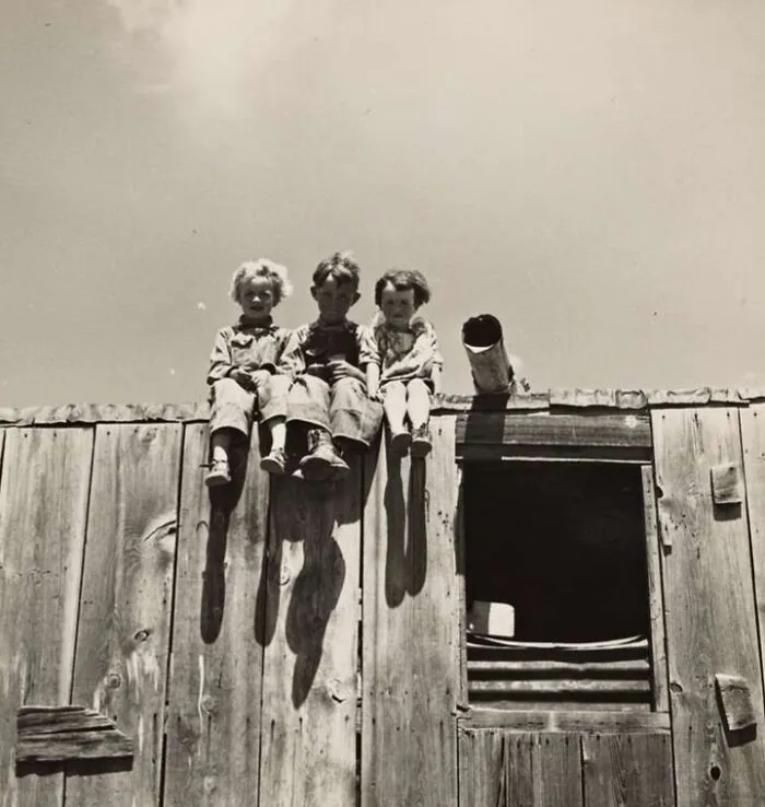 Children Of Small Sheep Rancher. Converse, Wyoming, 1936