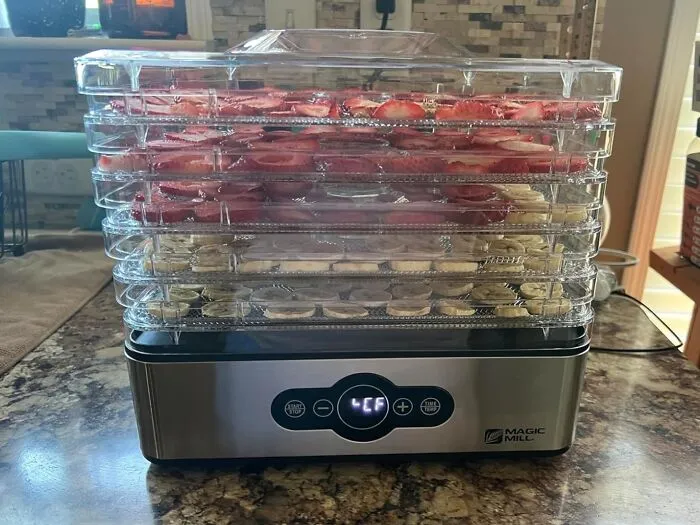 You Can Officially Enter Your Homesteader-Chic Era Of Making Your Own Beef Jerky And Fruit Leather With The <a Style="Display:inline;" Href="Https://Www.amazon.com/Magic-Mill-Dehydrator-Machine-Mfd-500/Dp/B08m4fd4wr?ie=utf8&linkcode=ll1&tag=bpmammoth-20&linkid=c89ee25bd1dd8765a25084bfdc146c2a&language=en_us&ref_=as_li_ss_tl" Target="_blank">  <span Style="Font: Inherit; Color: #d74b1f;"> Magic Mill Food Dehydrator </Span>