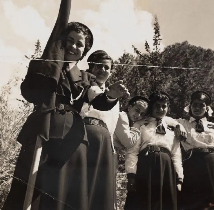Members Of The Board Of Directors Of Qalandiya Camp Women Handicraft Cooperative Society Participating In An Event, Qalandiya Refugee Camp, Palestine, 1950s