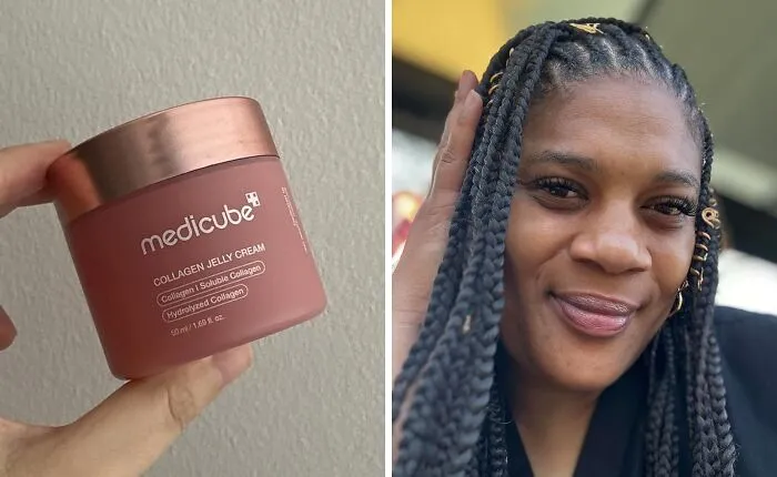 Your Skin's Comeback Tour Is Officially Being Sponsored By The Bouncy, Jiggly Goodness Of <a Style="Display:inline;" Href="Https://Www.amazon.com/Medicube-Collagen-Niacinamide-Freeze-Dried-Hydrolyzed/Dp/B0dgpszvw3?ie=utf8&th=1&linkcode=ll1&tag=bpmonkey-20&linkid=1fc07a3e16f4d24af96042dc7bfd87e2&language=en_us&ref_=as_li_ss_tl" Target="_blank">  <span Style="Font: Inherit; Color: #d74b1f;"> Medicube Collagen Jelly Cream </Span>