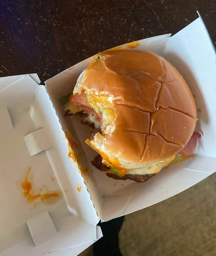 Went To Eat My Uber Eats Delivery From DQ In Bellingham Washington And There’s A Bite Out Of It