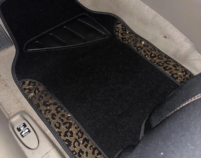 The Floor Of Your Car, A Place Usually Reserved For Mud And Lost French Fries, Can Now Have Its Own Glow Up With These <a Style="Display:inline;" Href="Https://Www.amazon.com/Car-Pass-Universal-Glorious-Rhinestones/Dp/B0923mxfr5?ie=utf8&th=1&linkcode=ll1&tag=bpwombat-20&linkid=925fe0367a4ce3db39a317611e336361&language=en_us&ref_=as_li_ss_tl" Target="_blank">  <span Style="Font: Inherit; Color: #d74b1f;"> Bedazzled Floor Mats </Span>