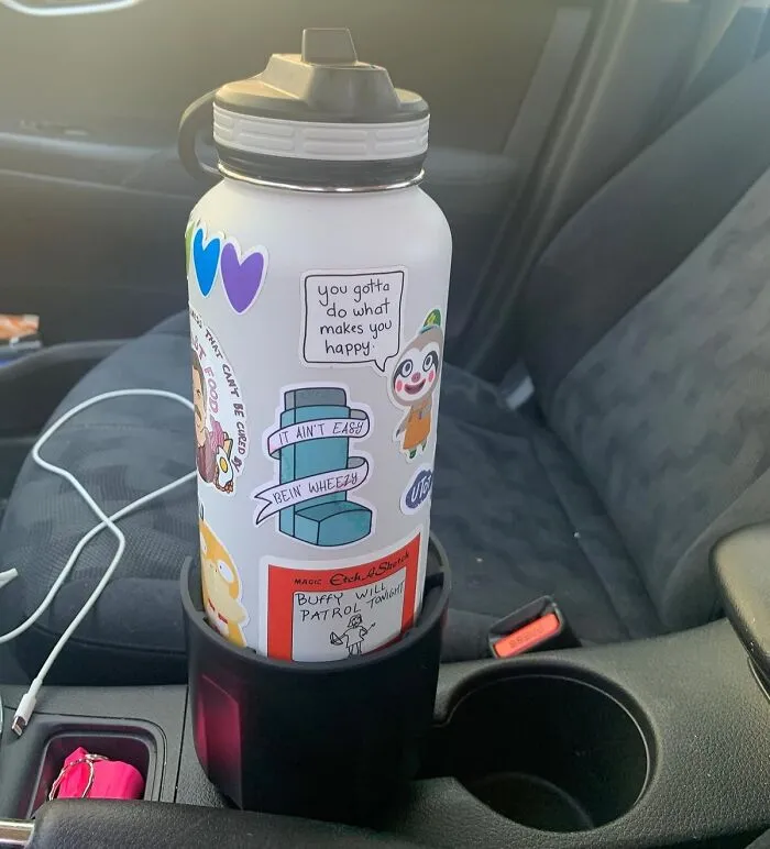 Your Emotional Support Water Bottle That Doesn't Fit In The Standard Cup Holder Can Now Ride Shotgun Comfortably With A <a Style="Display:inline;" Href="Https://Www.amazon.com/Swigzy-Holder-Expander-Adapter-Adjustable/Dp/B0752dz1sb?ie=utf8&th=1&linkcode=ll1&tag=bpwombat-20&linkid=d3fd280577d3f831bcb2634937f329b0&language=en_us&ref_=as_li_ss_tl" Target="_blank">  <span Style="Font: Inherit; Color: #d74b1f;"> Car Cup Holder Expander </Span>