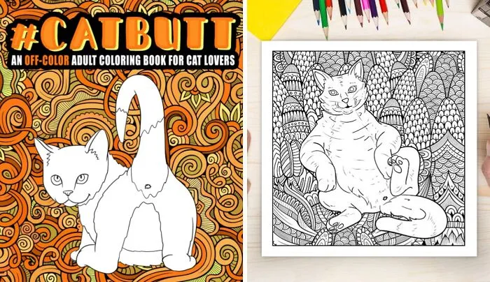 All Those Years Of Art Class Were Secretly Preparing You For This One Specific, Glorious Purpose With A <a Style="Display:inline;" Href="Https://Www.amazon.com/Cat-Butt-Off-Color-Coloring-Lovers/Dp/1640011765?ie=utf8&linkcode=ll1&tag=bphedgehog-20&linkid=02c734752479270deb6702948e5f4584&language=en_us&ref_=as_li_ss_tl" Target="_blank">  <span Style="Font: Inherit; Color: #d74b1f;"> Cat Butt Coloring Book </Span>