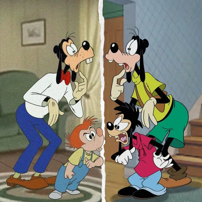 "Goofy Jr (1951) vs. Max Goof (1995)"