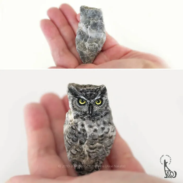 Japanese Artist Brings Stones To Life By Painting Animals On Them (64 New Pics)
