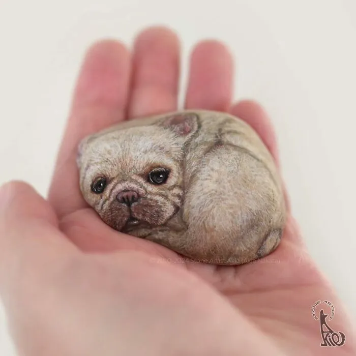Japanese Artist Brings Stones To Life By Painting Animals On Them (64 New Pics)