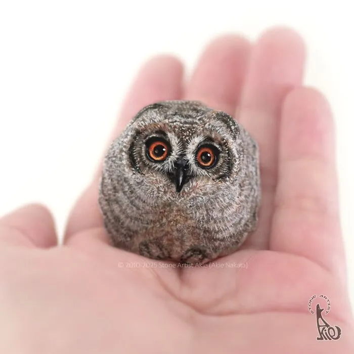 Japanese Artist Brings Stones To Life By Painting Animals On Them (64 New Pics)
