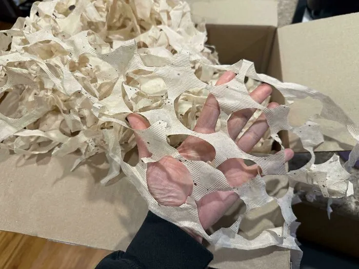 Tea Shipment Used The Scraps From Tea Bags As Box Filler