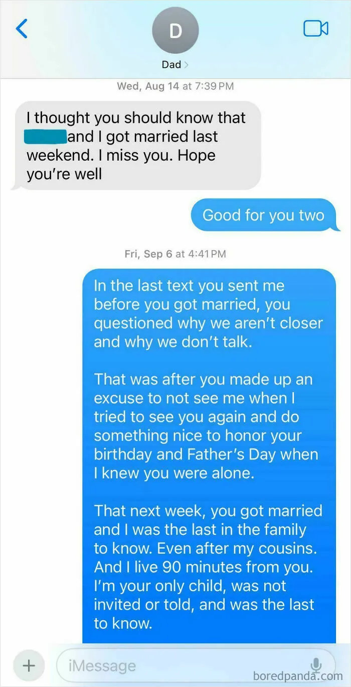 How My Dad Informed Me He Got Married