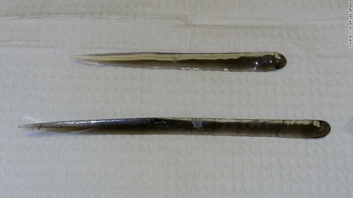 Los cuchillos de obsidiana hechos de un tipo de vidrio volcánico son tan afilados que cortan a nivel celular.