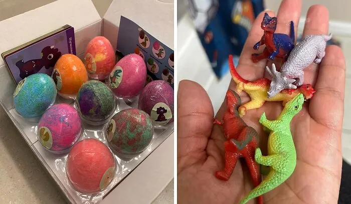 The Bath Tub Can Now Double As A Prehistoric Dig Site With A Tiny, Fizzy Dinosaur Reveal Thanks To These <a Style="Display:inline;" Href="Https://Www.amazon.com/Staryar-At-001-Bath-Bombs-For-Kids-With-Surprise-Toys-Inside-9-Pack-Organic-Dinosaur-Bath-Bombs-Gift-Set-Bubble-Bath-Fizzes-Stocking-Stuffers-For-Kids-Christmas-Gifts-Dinosaur-Toys-For-Kids-3-4-5-6-7-8-9-Years/Dp/B08vh881wp?ie=utf8&linkcode=ll1&tag=bphorse-20&linkid=dac578780d9be19eca8bdd16241ec607&language=en_us&ref_=as_li_ss_tl" Target="_blank">  <span Style="Font: Inherit; Color: #d74b1f;"> Dinosaur Bath Bombs </Span>