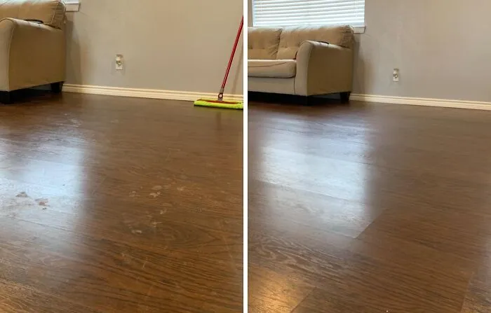 The Endless Ballet Of Spraying, Then Wiping, Then Spraying Again To Clean Your Floors Has Been Choreographed Into One Smooth Move With <a Style="Display:inline;" Href="Https://Www.amazon.com/Method-Hardwood-Cleaner-Laminate-Packaging/Dp/B00x1inbqs?ie=utf8&th=1&linkcode=ll1&tag=bppanda-20&linkid=bf614db0f0b777e48310d70b827bc7ad&language=en_us&ref_=as_li_ss_tl" Target="_blank">  <span Style="Font: Inherit; Color: #d74b1f;"> Method Squirt + Mop Hardwood Floor Cleaner </Span>