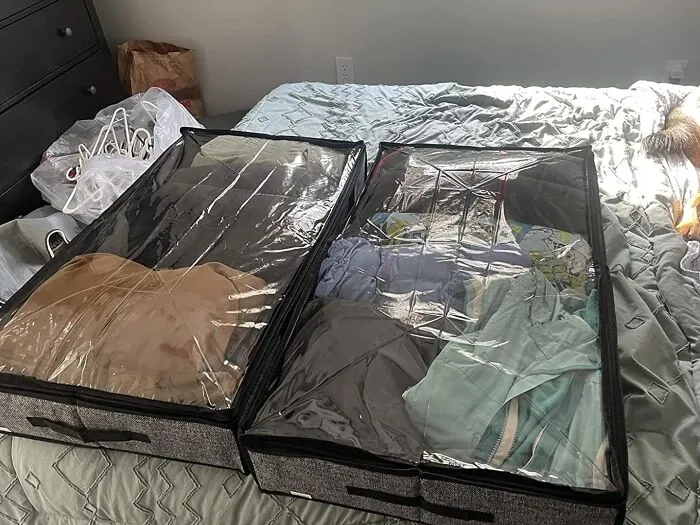 Your Floor Can Stop Being A Second Closet Now That <a Style="Display:inline;" Href="Https://Www.amazon.com/Onlyeasy-Organizer-Structure-Linen-Like-Mxaubbss2p/Dp/B085pzjcdr?ie=utf8&th=1&linkcode=ll1&tag=bptapir-20&linkid=f1188fb734eb97c9ea99bca276707aab&language=en_us&ref_=as_li_ss_tl" Target="_blank"> <span Style="Font: Inherit; Color: #d74b1f;"> Underbed Fabric Storage Bags </Span> Exist To Hide The Evidence