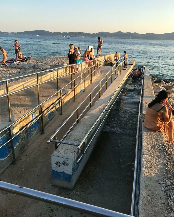 Barrier-Free Access To The Sea For Wheelchair Users In Zadar, Croatia