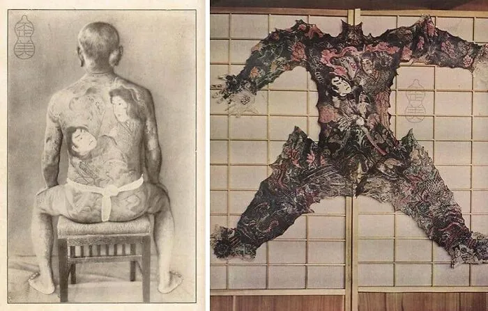 El Museo de Patología Médica de la Universidad de Tokio tiene una colección de 105 tatuajes de cuerpo entero