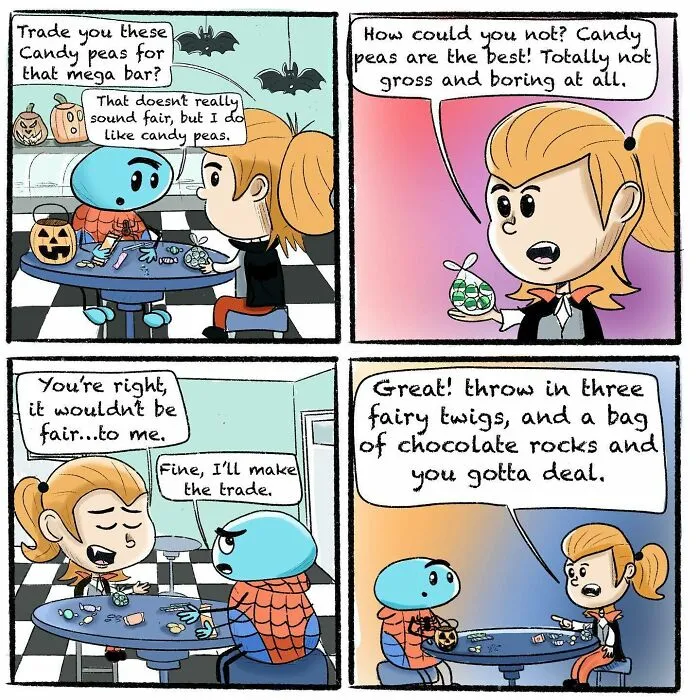 This Artist Created 25 Comics About A Girl Who Drags Her Spider Friend Into Everything