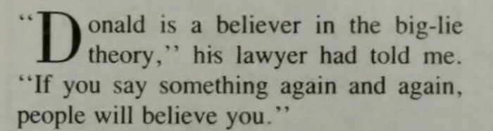 From A 1990 Vanity Fair Article On Donald Trump