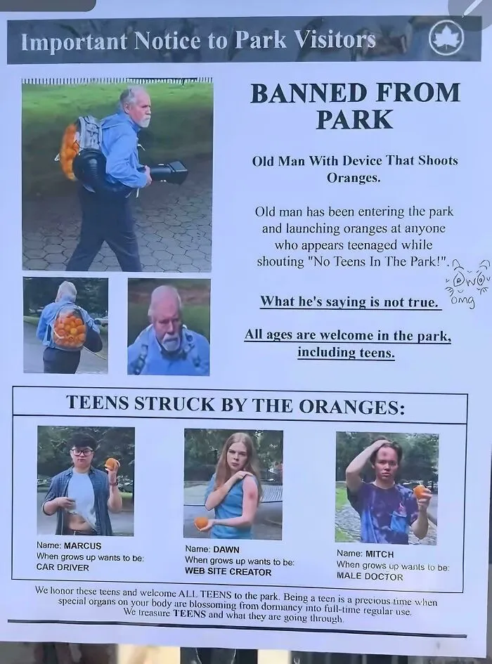 The Old Man (With Device That Shoots Orange)