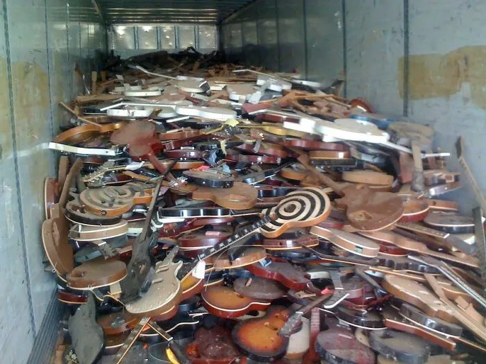 All The Gibson Guitars From Their Factory In Nashville After The 2010 Flood