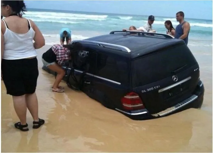 Parking On The Beach