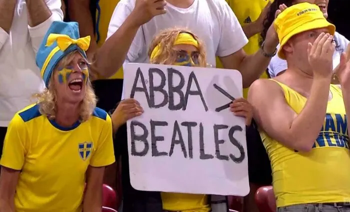 Disgraceful Sign From The Sweden V England Game Tonight