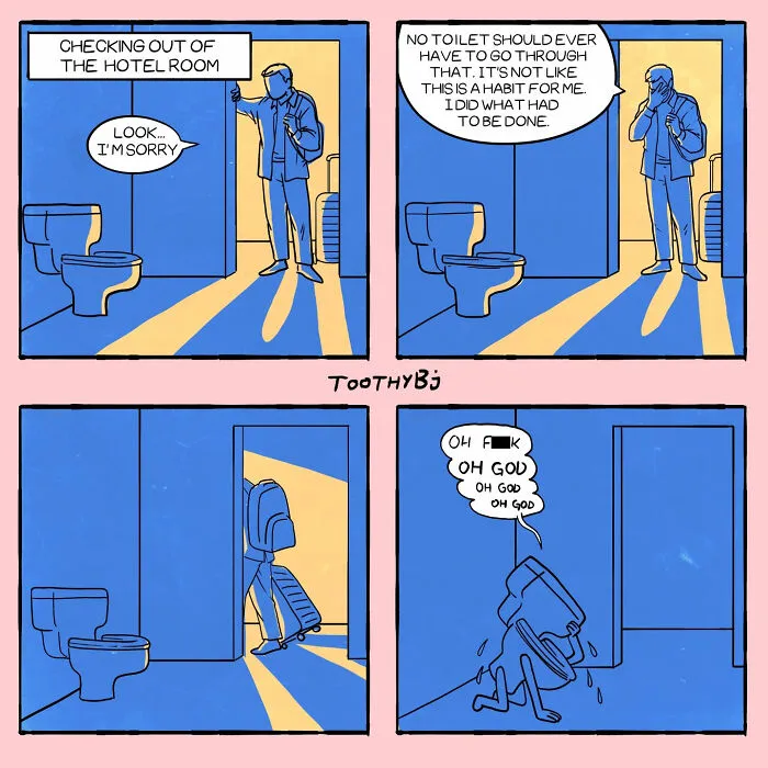 35 Dark Humor Comics With Unexpected Twists By ToothyBj (New Pics)