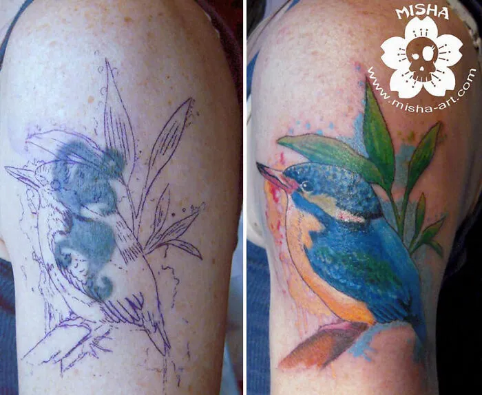 From Regret To Masterpiece: 50 Tattoo Transformations By The ‘Countess Of Coverups’