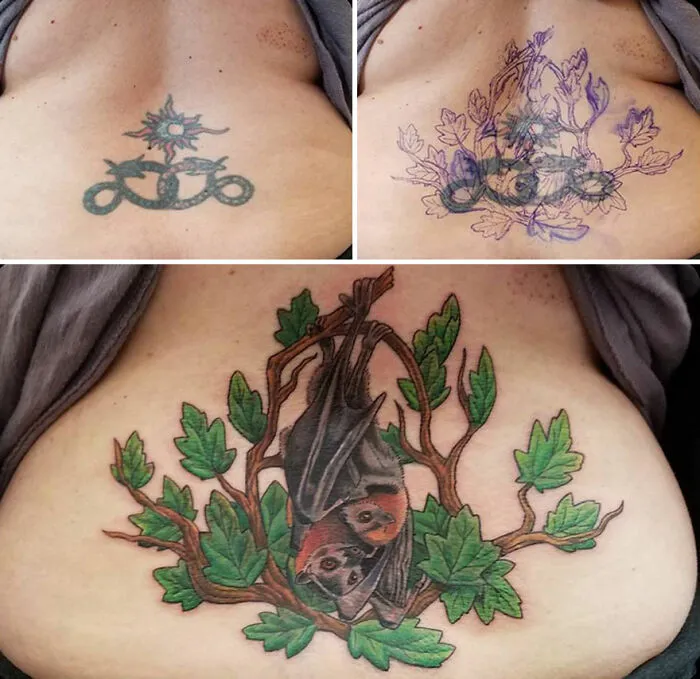From Regret To Masterpiece: 50 Tattoo Transformations By The ‘Countess Of Coverups’