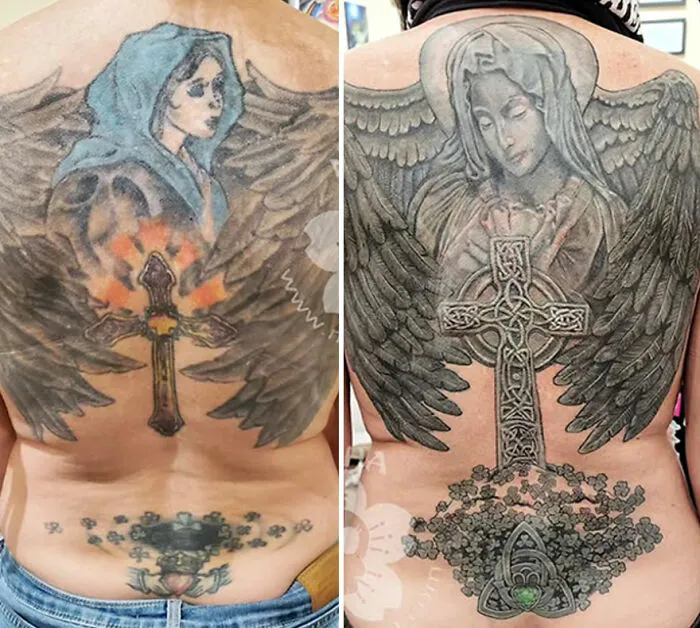 From Regret To Masterpiece: 50 Tattoo Transformations By The ‘Countess Of Coverups’