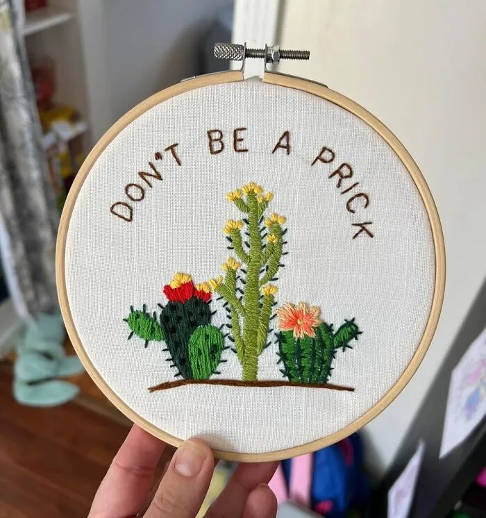 Productively Stabbing Something Thousands Of Times Can Result In Adorable Wall Art With A <a Style="Display:inline;" Href="Https://Www.amazon.com/Embroidery-Including-Scissors-Beginners-Handmade-Needlepoint/Dp/B088tk38ym?ie=utf8&th=1&linkcode=ll1&tag=bpaxolotl-20&linkid=202a17acf2bacb6f7c15cb7bee4d37d9&language=en_us&ref_=as_li_ss_tl" Target="_blank">  <span Style="Font: Inherit; Color: #d74b1f;"> Cactus Embroidery Kit</Span>