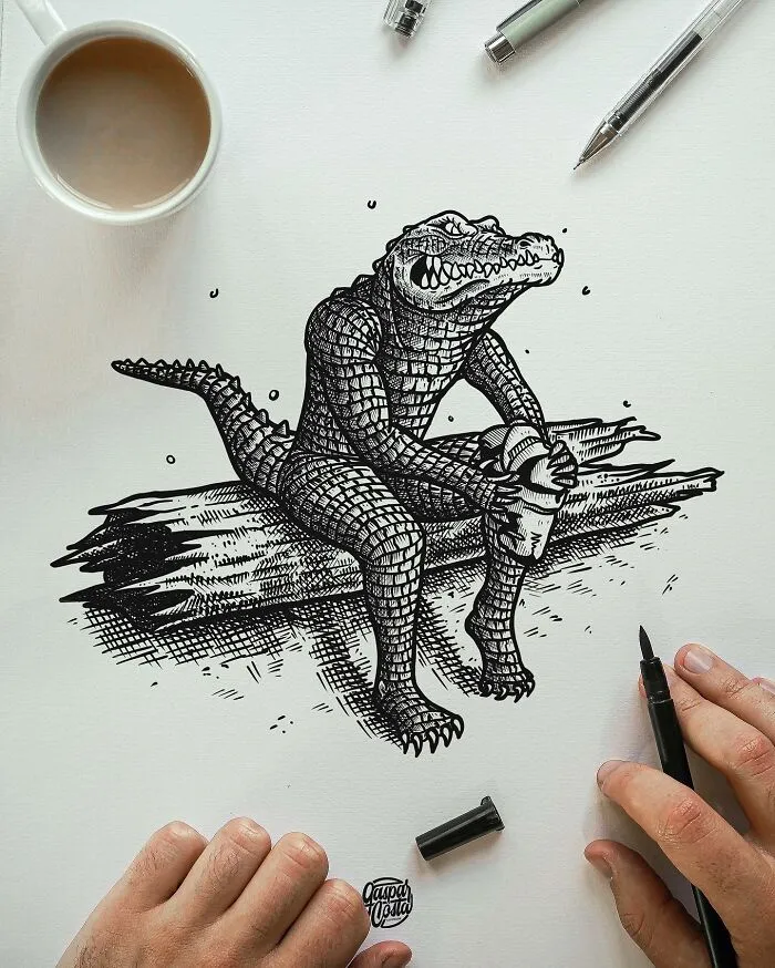 22 Intricate Pen-And-Ink Illustrations That Invite You To Look Closer