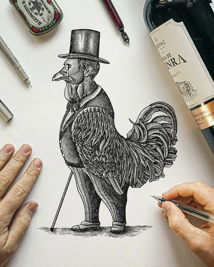 22 Intricate Pen-And-Ink Illustrations That Invite You To Look Closer