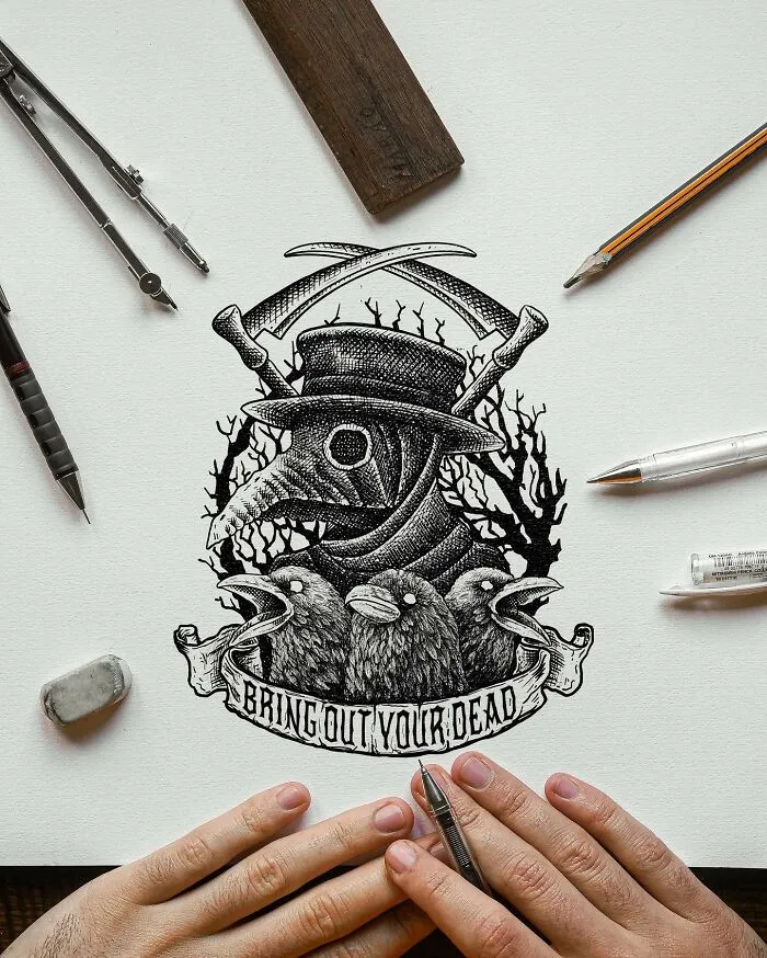 22 Intricate Pen-And-Ink Illustrations That Invite You To Look Closer