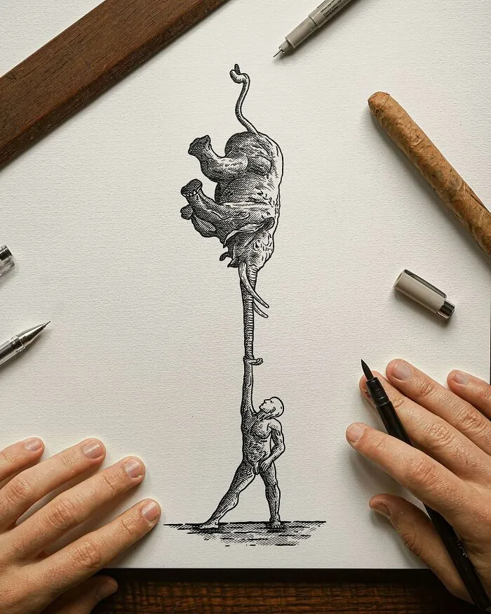 22 Intricate Pen-And-Ink Illustrations That Invite You To Look Closer
